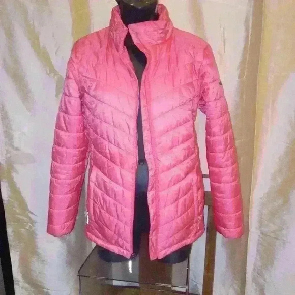 Girls Coral Colored  Columbia puffer jacket - Picture 1 of 12